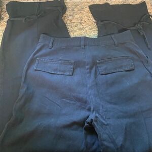 Double Zero Forever 21 Black Cotton Utility Cargo Pants Tie Cuff Small Grunge